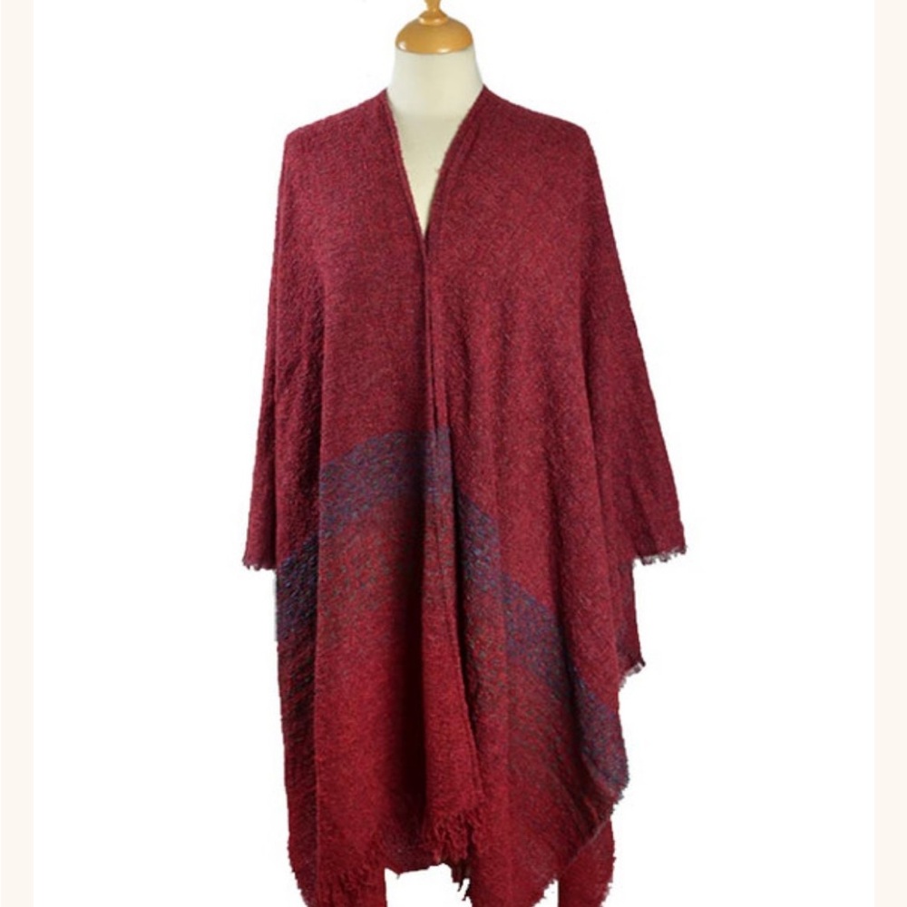Lambswool Celtic Ruana Wrap